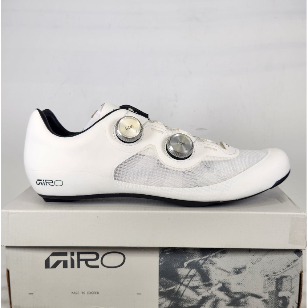 Giro Imperial II Cycling Shoes Size 9.5 Men / 10.5 (EU 43) Women White BOA Carbo